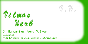 vilmos werb business card